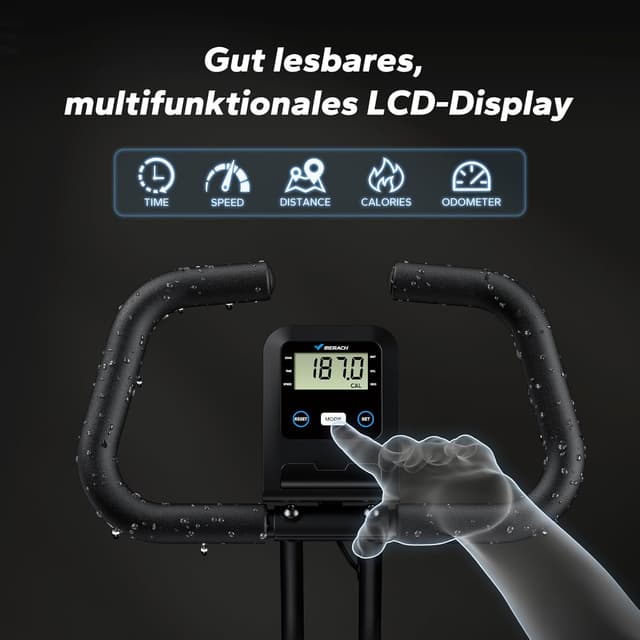 Thumbnail 4 de MERACH Heimtrainer Fahrrad Klappbar mit LCD Monitor âđș