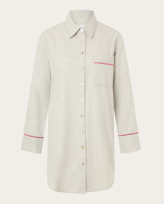 Detalle de Vicky Bargallo Camisón de algodón