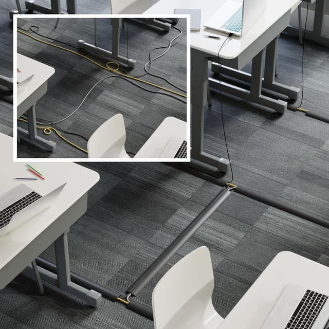 Thumbnail 4 de D-Line Passe Câble Sol CC-1/4.5M Noir