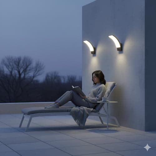 Detalle 1 de Ledme Winni Black Aplique LED 12W, 840 lúmenes