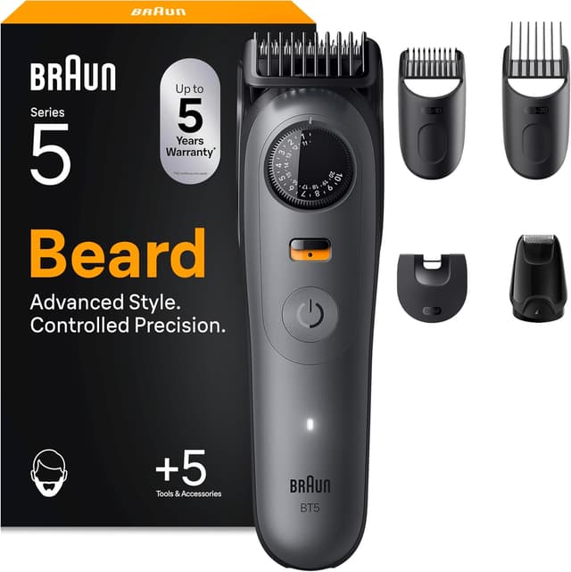 Detalle de Braun BT5525 Beard Trimmer 120‑min runtime