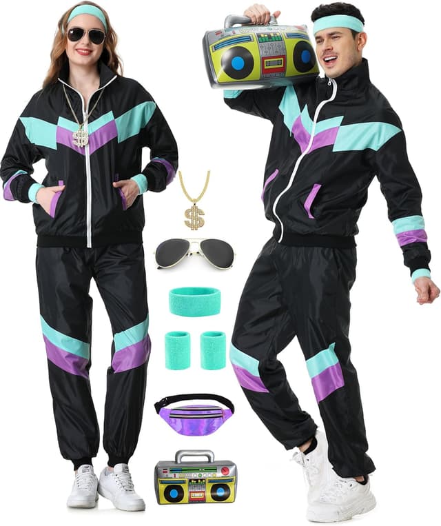Imagen de KUKIKUKI 80er Tracksuit Unisex 1 Set en OfertitasTOP