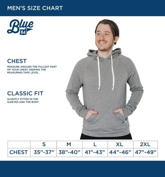 Detalle de Blue 84 NBA Officially Licensed Tri-Blend Hooded Sweatshirt (Flyline) – Atlanta Hawks