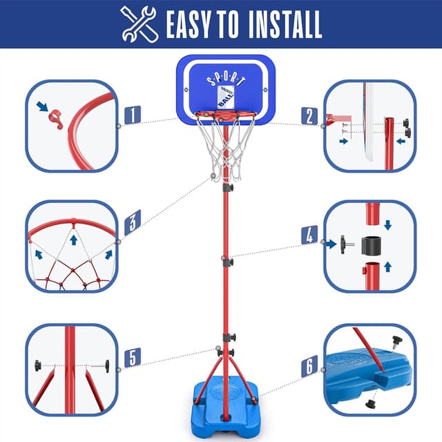 Thumbnail 6 de GILIKOKO cestino basket regolabile 110-190 cm