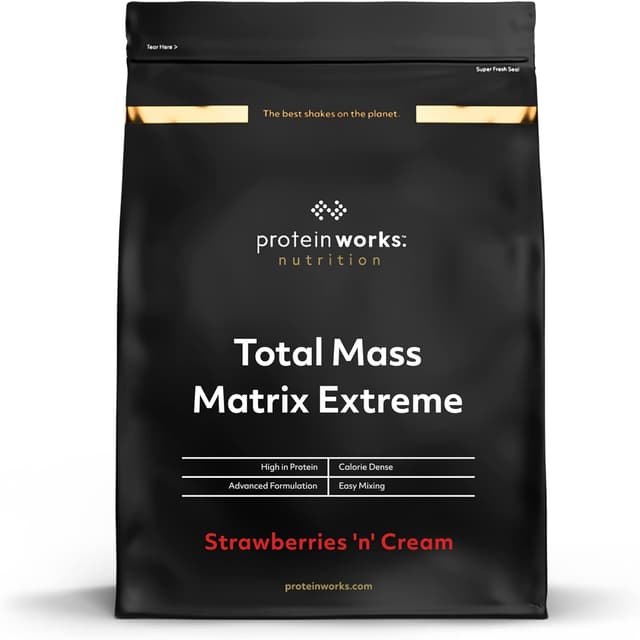 Imagen de THE PROTEIN WORKS Total Mass 1kg gainer 🥤 en OfertitasTOP