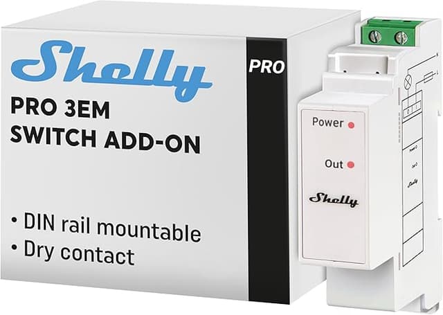 Imagen de Shelly Pro 3EM Switch Add-On ⚡ Controlador de Energía y Solar en OfertitasTOP