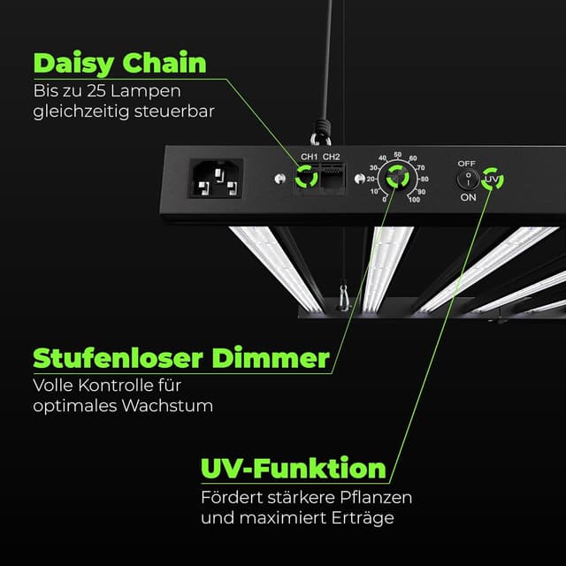 Detalle 2 de Baumsohn ProLine GL2000W Grow Lampe 200 W