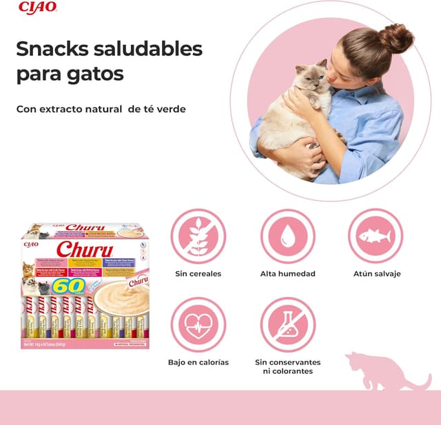 Detalle 2 de INABA Churu Box Premios para gatos 60x14 g