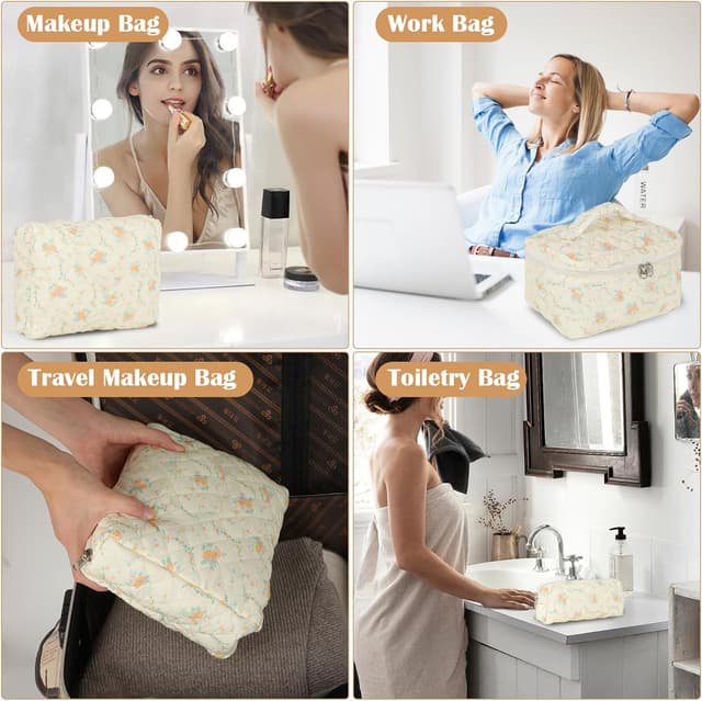 Detalle 1 de Lot de 3 trousses de maquillage voyage