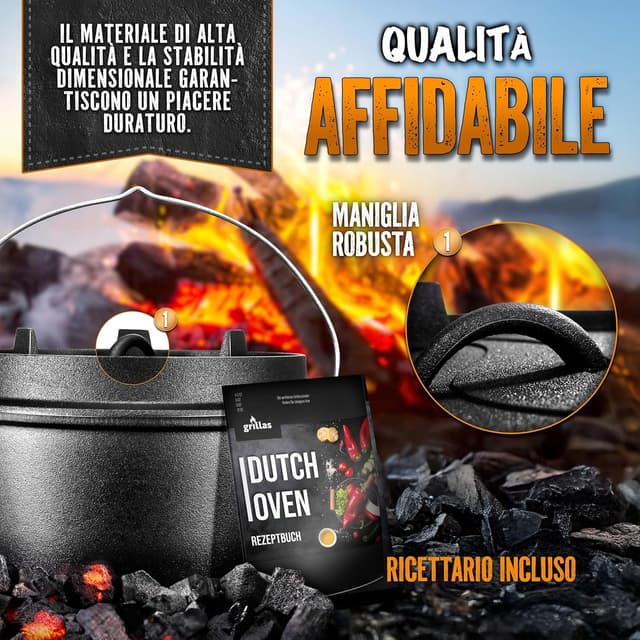 Thumbnail 5 de grillas Pentola Olandese in ghisa 🥘