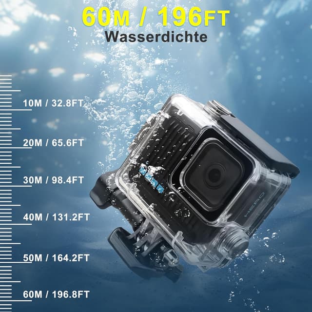 Detalle 2 de OKFUN custodia impermeabile per GoPro Hero 4K 60 m