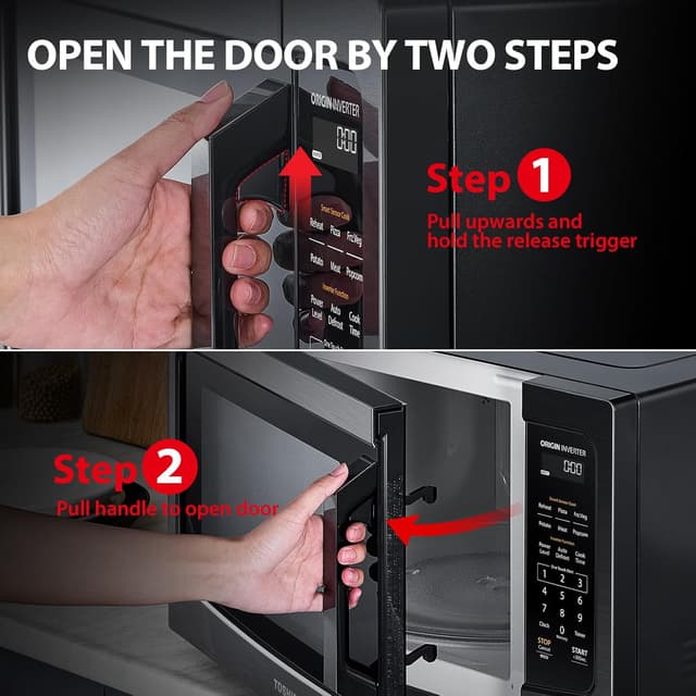Thumbnail 6 de TOSHIBA ML-EM45PIT(BS) 1.6 Cu.ft countertop microwave