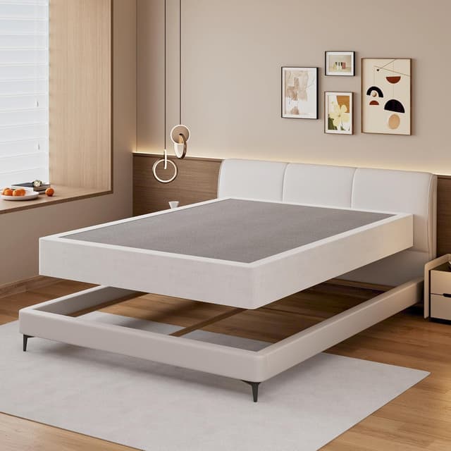 Thumbnail 6 de SHLAND 8 Inch Full Box Spring (High Profile) Metal Frame with Fabric Cover—Easy Assembly