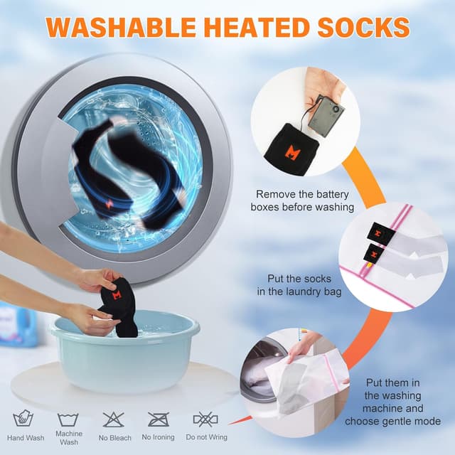 Thumbnail 5 de MUTOUHE Electric Heated Socks battery-powered for winter