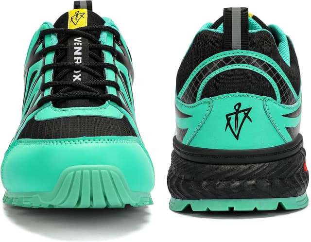 Detalle de VENROXX Traillaufschuhe Herren – leichte, atmungsaktive Outdoor-Wanderschuhe mit rutschfester Sohle (Gr. 39–48)
