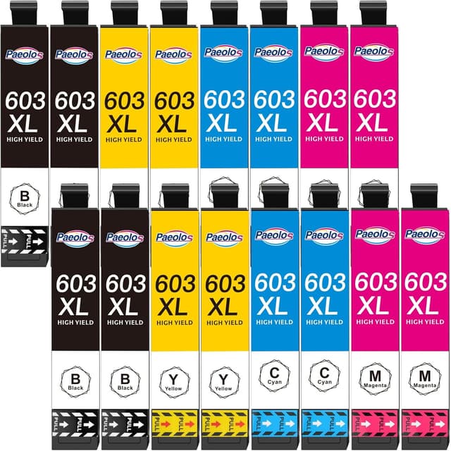 Detalle de Paeolos 603XL Patronen für Epson XP-3100