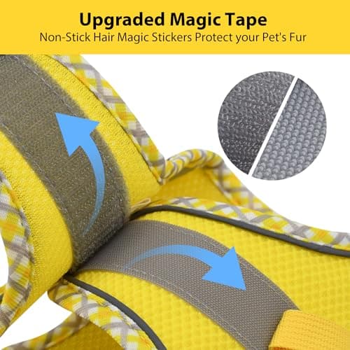 Thumbnail 3 de AIITLE Harnais et laisse pour chien, anti-traction, jaune XS ⚙