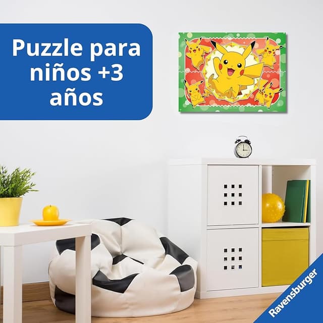 Detalle 1 de Ravensburger Pokémon Pack 4 puzzles 72 piezas