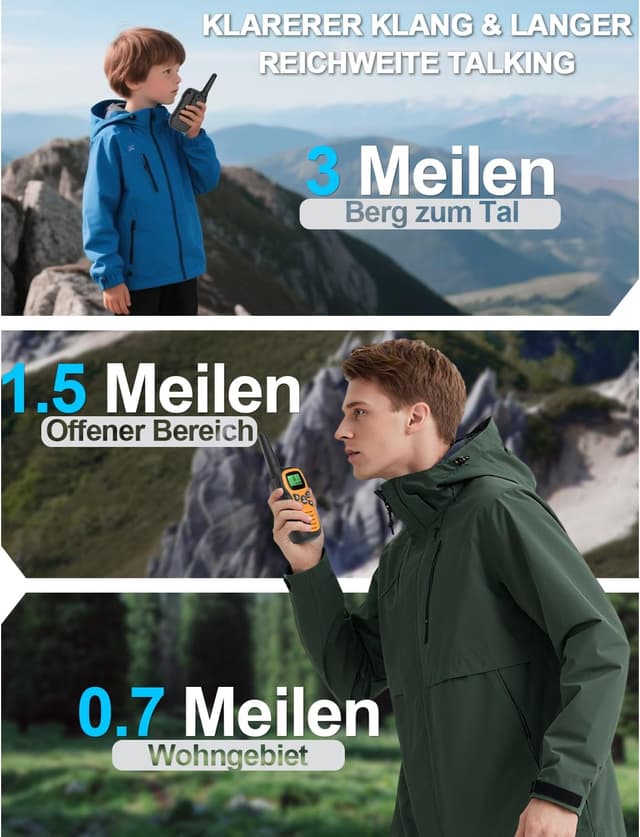 Detalle 2 de Walkie-Talkie-Set 3er mit 16 Kanälen