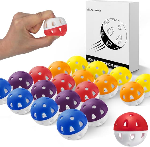 Detalle de Full Choice practice golf balls, 20 pack