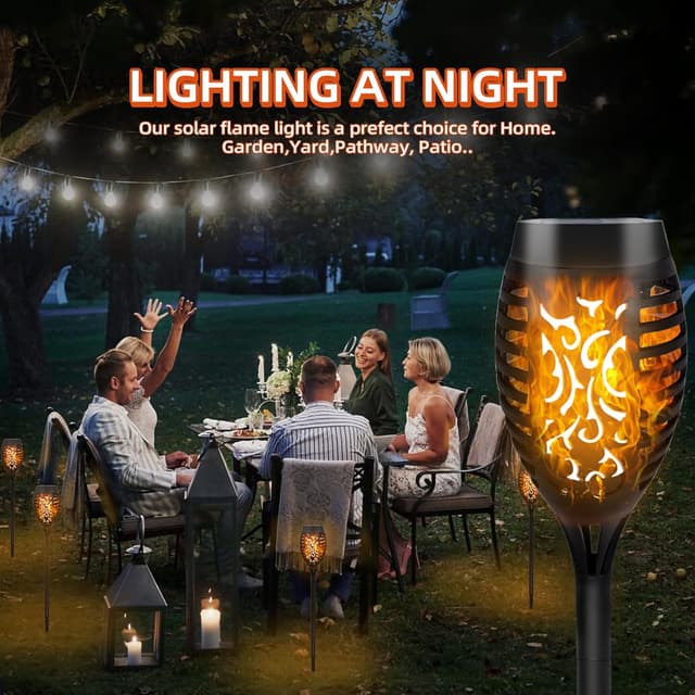 Detalle 2 de CNMTCCO Solar Lights Outdoor Garden 6 Pack