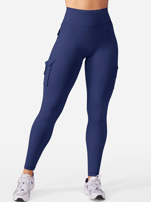 Thumbnail 4 de YEOREO CoreFlex Workout Cargo Leggings with Pockets