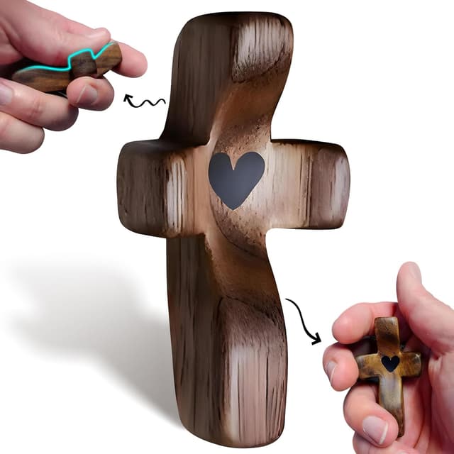 Thumbnail 6 de VINETEN Cross My Heart wooden cross 5 pack