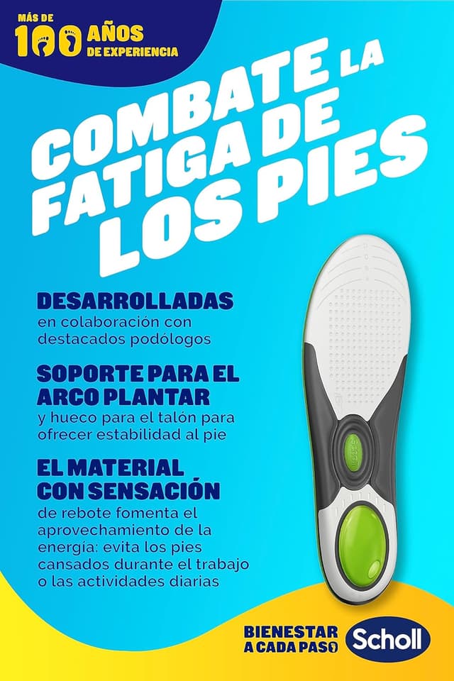 Detalle de Scholl LiquiFlex Plantillas Hombre Talla 41-46,5 💪