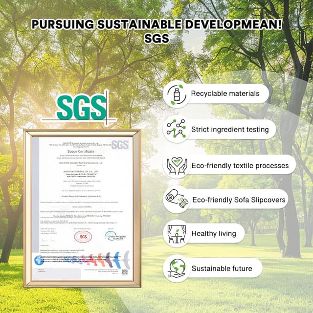 Thumbnail 3 de H.Versailtex Grey 3 Seater Sofa Cover