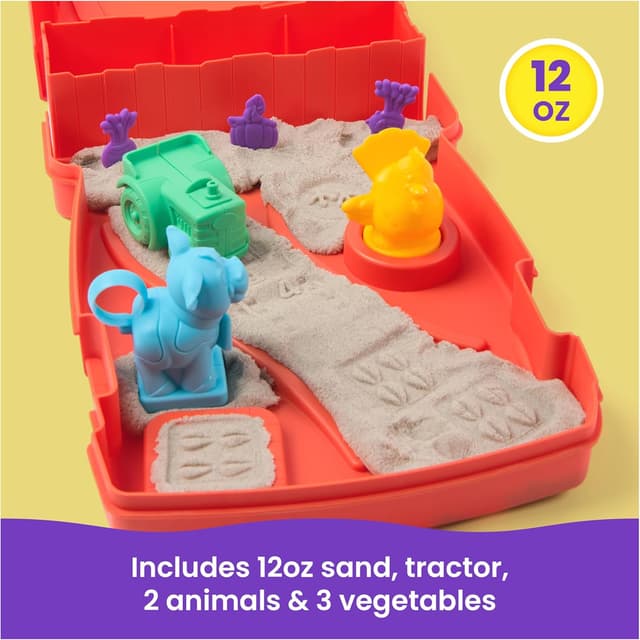Detalle 2 de Kinetic Sand Sandy Farm Set with 340g sand