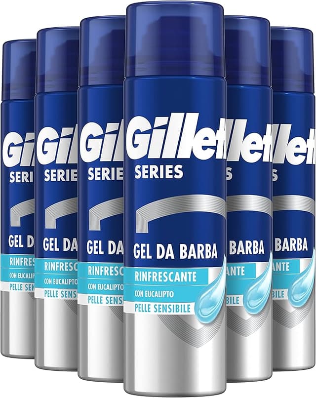 Imagen de Gillette Series Gel Afeitar Refrescante Eucalipto 200ml x6 en OfertitasTOP