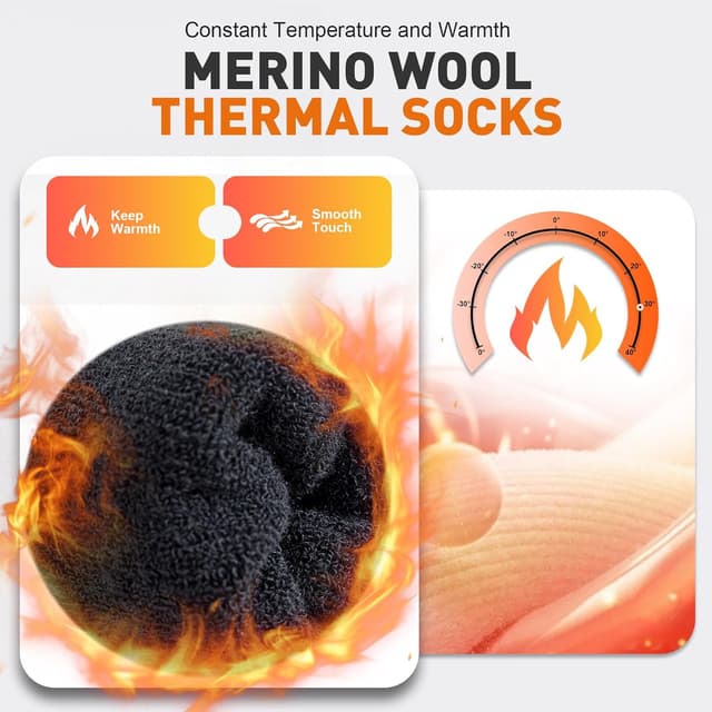 Thumbnail 2 de Niorasen Merino Wool Hiking Socks 3 Pairs