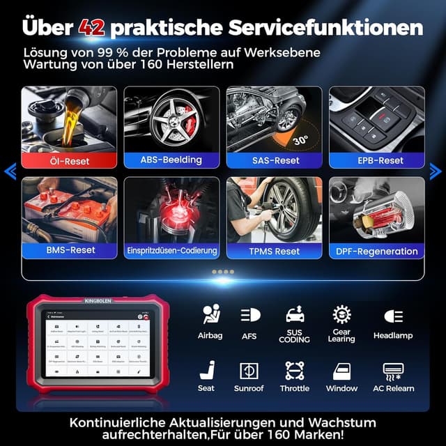 Thumbnail 4 de KINGBOLEN K8 PRO OBD2 Diagnosegerät 8"