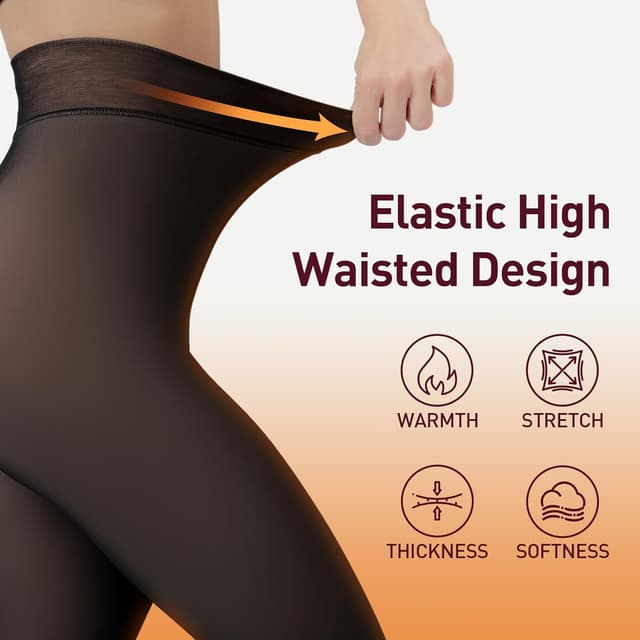 Thumbnail 1 de JIZ Translucent Fleece Lined Tights 220g