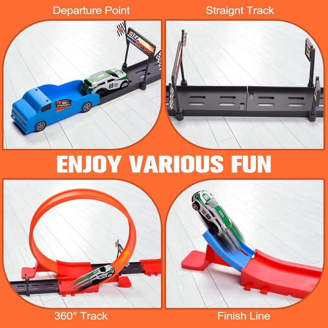 Detalle 2 de Havnidy circuit looping auto enfants 360°