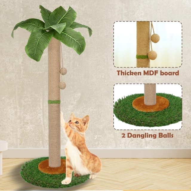 Thumbnail 2 de HOMYHANDS 80CM Cat Scratching Post
