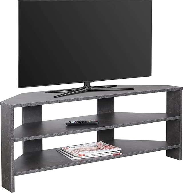 Detalle de RICOO Mueble de TV Salon WM069-BG 110x45x36 cm, Gris Cemento
