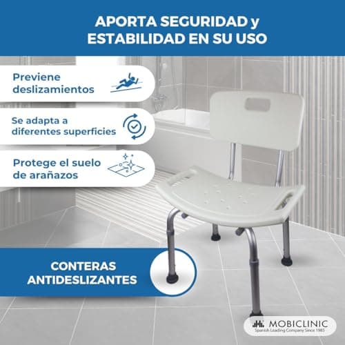 Thumbnail 5 de Mobiclinic® Silla de Ducha Regulable con Antideslizantes