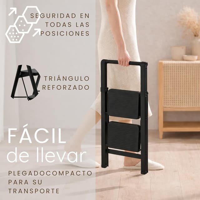 Thumbnail 4 de UABA Escalera plegable 2 peldaños 150 kg