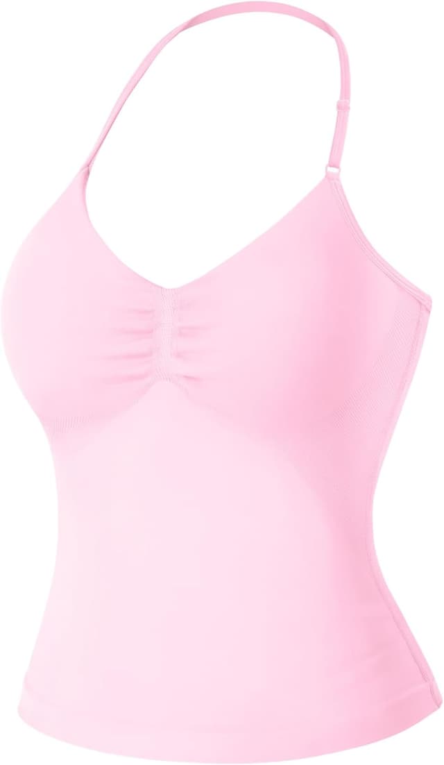 Detalle de VOYJOY Impact Longline Strappy Workout Tank Top (Impact Gym Sports Bra)
