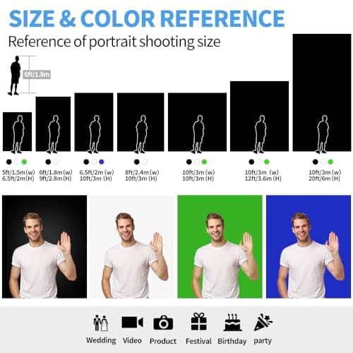 Thumbnail 8 de HEMMOTOP White Photo Backdrop 10x20 ft