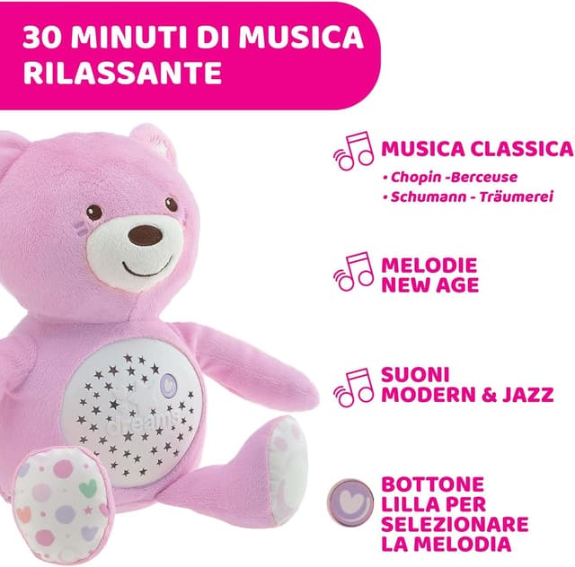 Thumbnail 2 de Chicco First Dreams Orsacchiotto Peluche Rosa