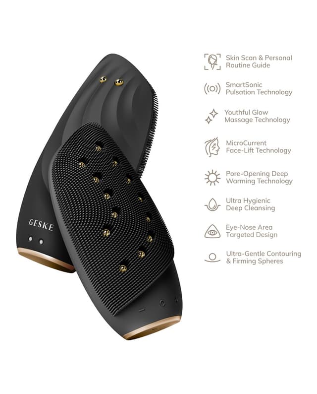Thumbnail 1 de Geske Cepillo Facial Sonic Thermo 8 en 1 Black Gold