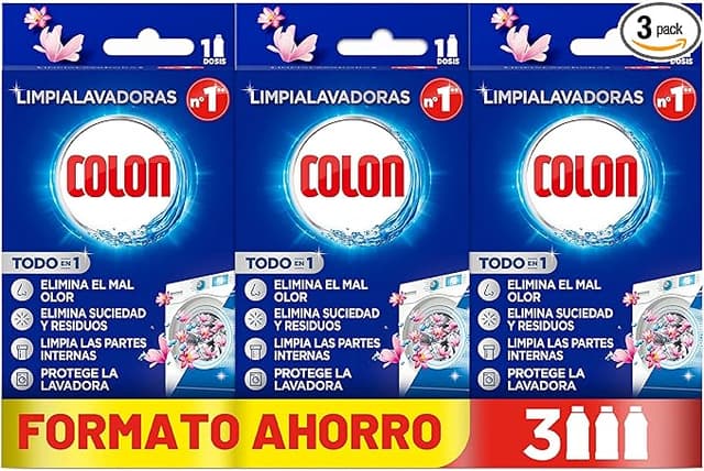 Detalle de Colon Limpialavadoras – Pack de 3, 250 ml, elimina olores
