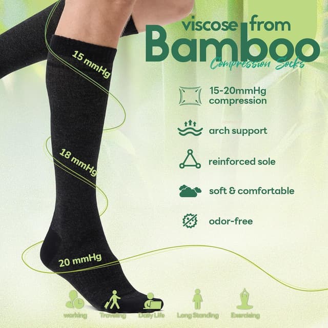 Thumbnail 4 de Iambamboo Compression Socks 15-20 mmHg