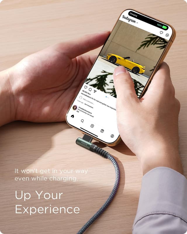 Thumbnail 2 de AINOPE USB C Charger Cable 2m — Fast Charging for iPhone & Samsung