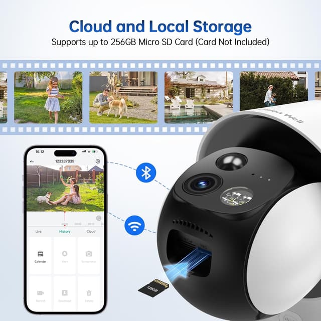 Thumbnail 6 de Solar Security Camera 2K 360° Pan-Tilt