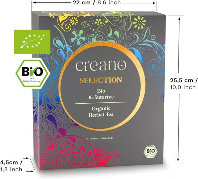 Detalle de Creano Organic Herbal Tea Coffret Bio 45 sachets