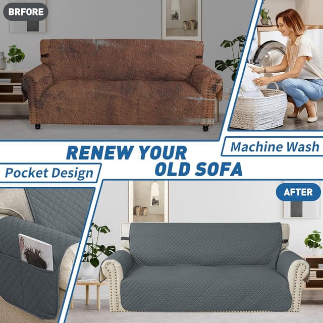 Detalle 2 de YSTELLAA copridivano 1 posto impermeabile antiscivolo