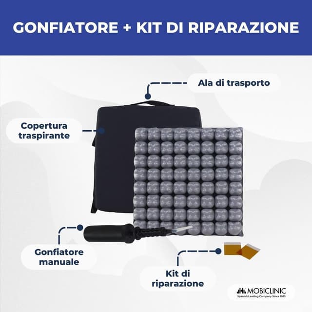 Thumbnail 3 de Mobiclinic Q-AIR Cuscino d'Aria 40x40x6 cm